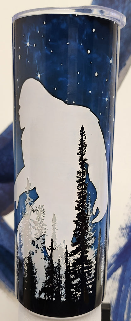 Nighttime Bigfoot 20 OZ Stainless Tumbler