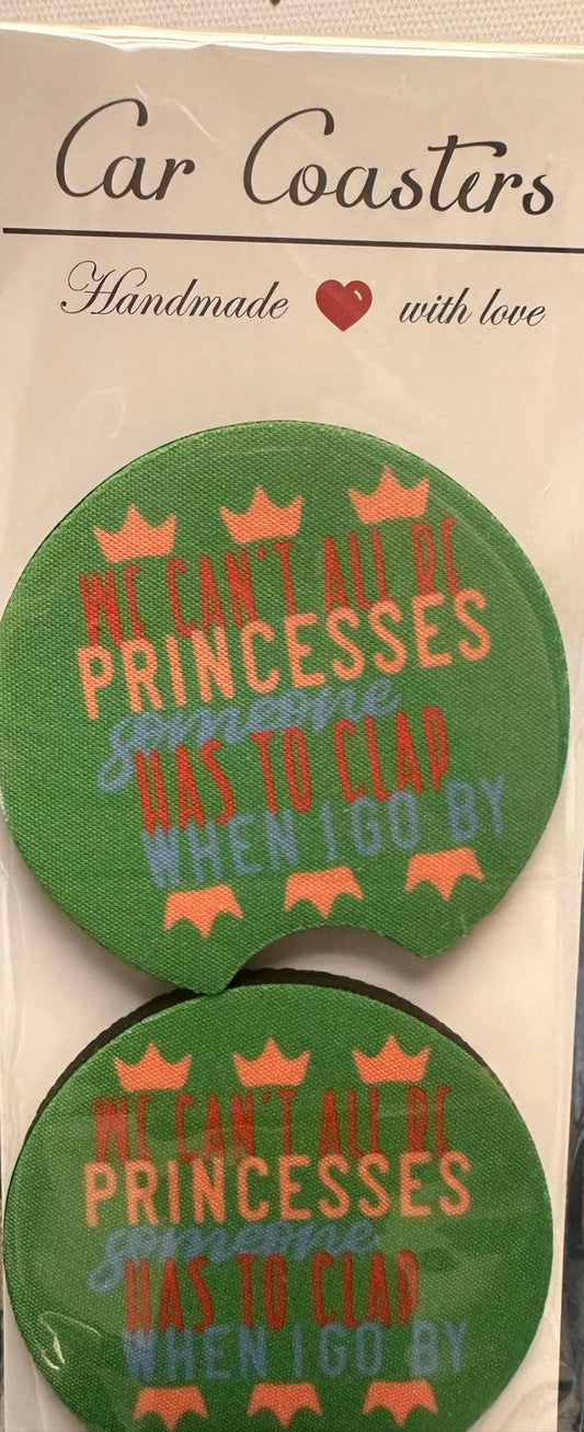 Princess Neoprene Car Coasters