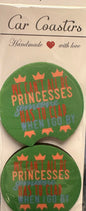 Princess Neoprene Car Coasters