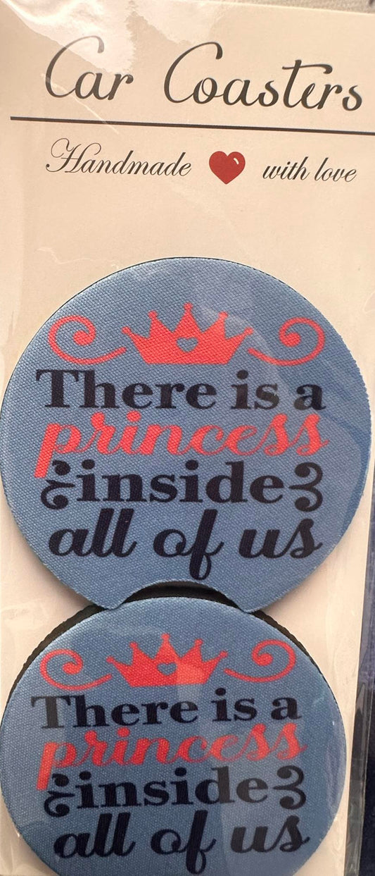 Princess Neoprene Car Coasters